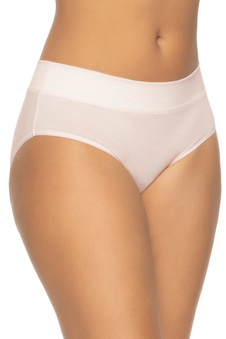 The backside of a person wearing Felina Signature Stretch panties, with a white background.