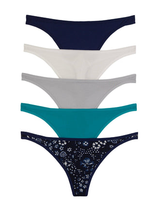 So Smooth Modal Low Rise Thong 5-Pack
