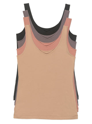 Cotton Modal Reversible Tank Top 4-Pack
