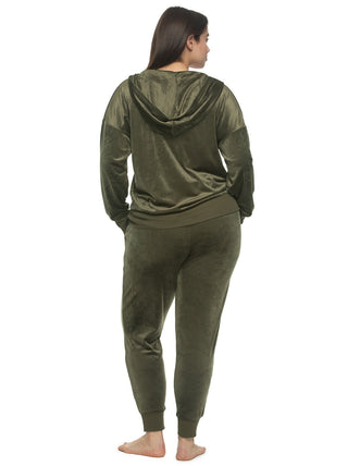 Luxe Velour Zip Hoodie and Jogger Set