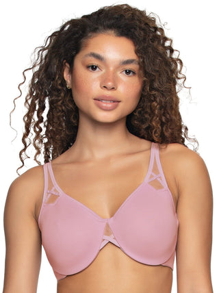 Quinn - wearing Amaranth Unlined Minimizer Bra