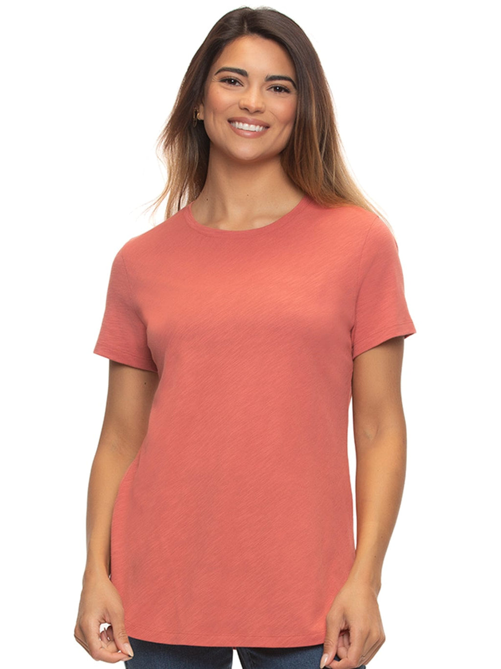Slub Jersey Crew Neck TShirt Felina