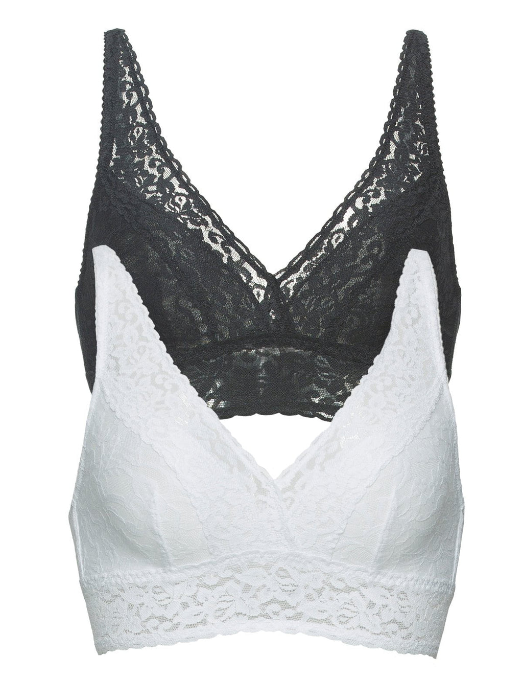 Women Lace Bra Black And White Pack Of 2
