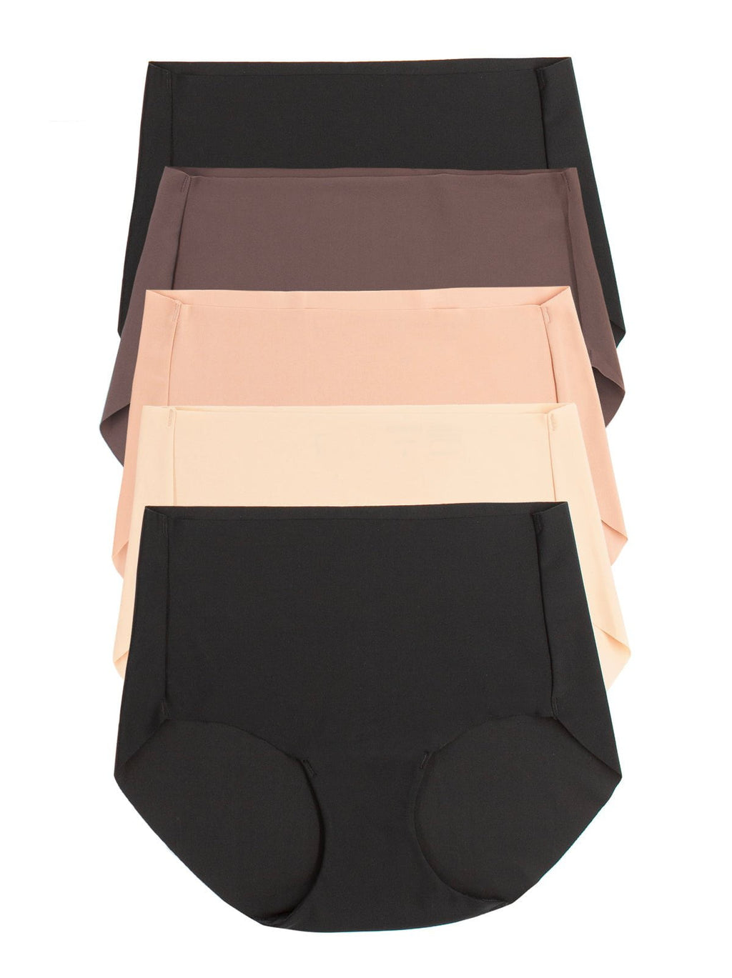 Felina No Show Elastic Free Brief 5-Pack Felina No Show Elastic Free Brief 5-Pack