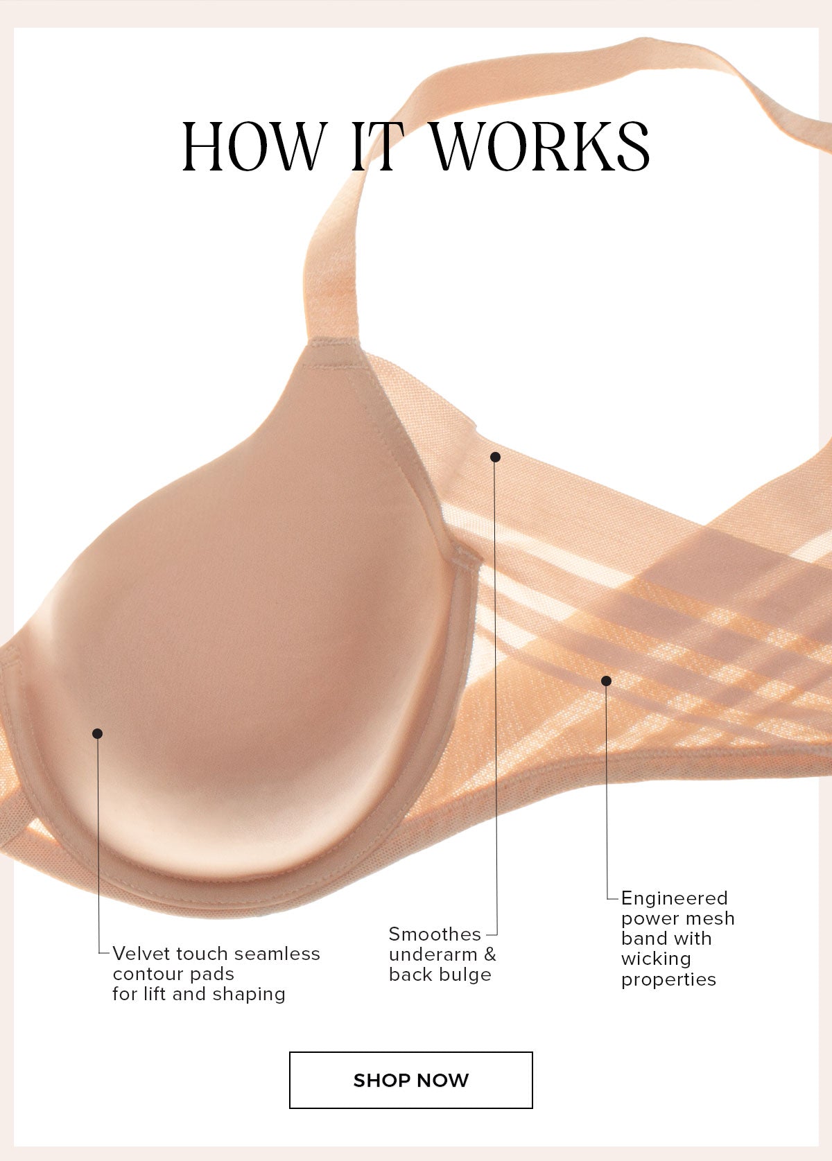 Marvelous T-Shirt Side Smoothing Bra