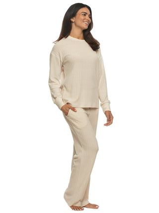 Serena Crew Neck Top & Pant Lounge Set