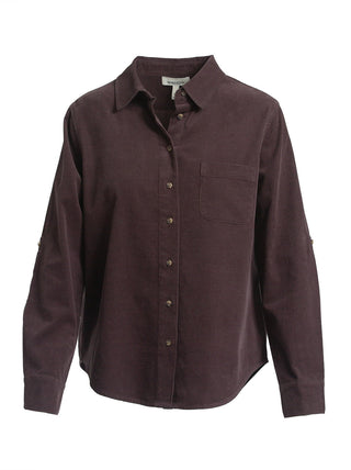 Single Stitch Corduroy Button-Up Shirt