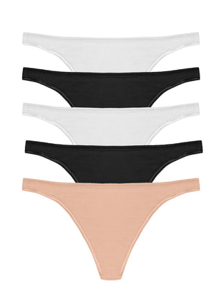 So Smooth Modal Low Rise Thong 5-Pack