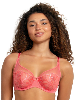 Lotus Embroidered Unlined Bra