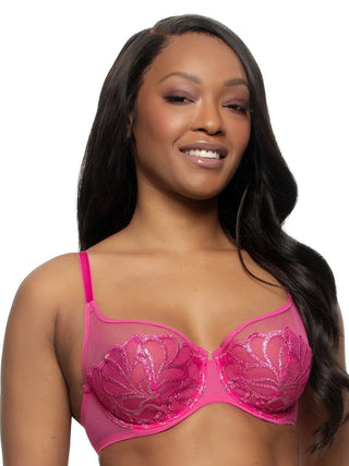 Lotus Embroidered Unlined Bra