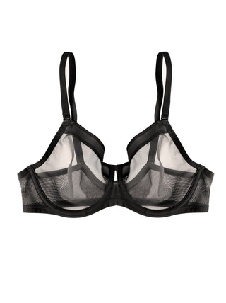 Ethereal Sheer Mesh Unlined Underwire Bra