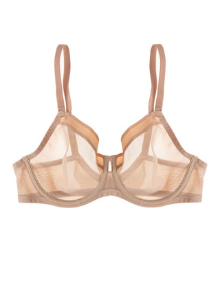 Ethereal Sheer Mesh Unlined Underwire Bra