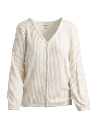 Single Stitch Cable Knit Cardigan