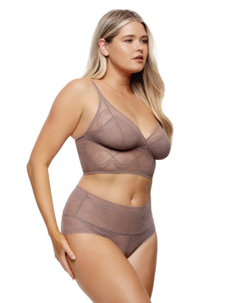Finesse Super Stretchy Lace Bralette & Brief 2-Piece Set