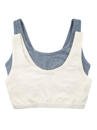 Organic Cotton Stretch Bralette 2-Pack