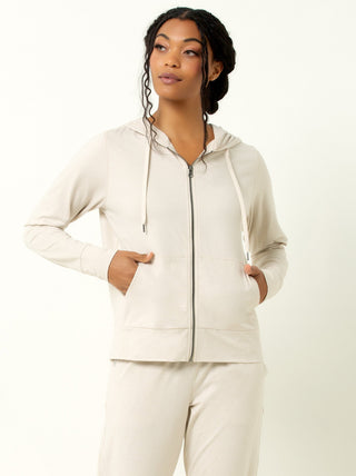 Single Stitch Lightweight Full Zip Hoodie
