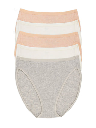 Organic Cotton Stretch Hi Cut Panty 5-Pack