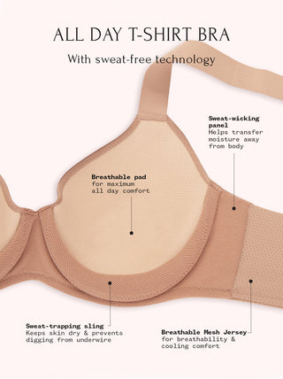 AbsorBRA - The All Day T-Shirt Bra by Felina
