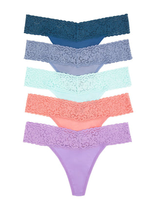 Lace Top Thong 5-Pack