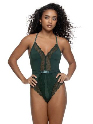 Jezebel by Felina Henny Micro & Lace Bodysuit