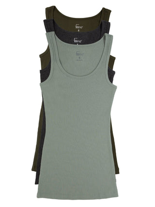Cotton Ribbed Tank Top 3-Pack