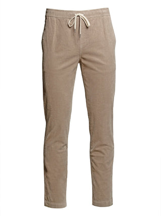 Single Stitch Drawstring Corduroy Pants