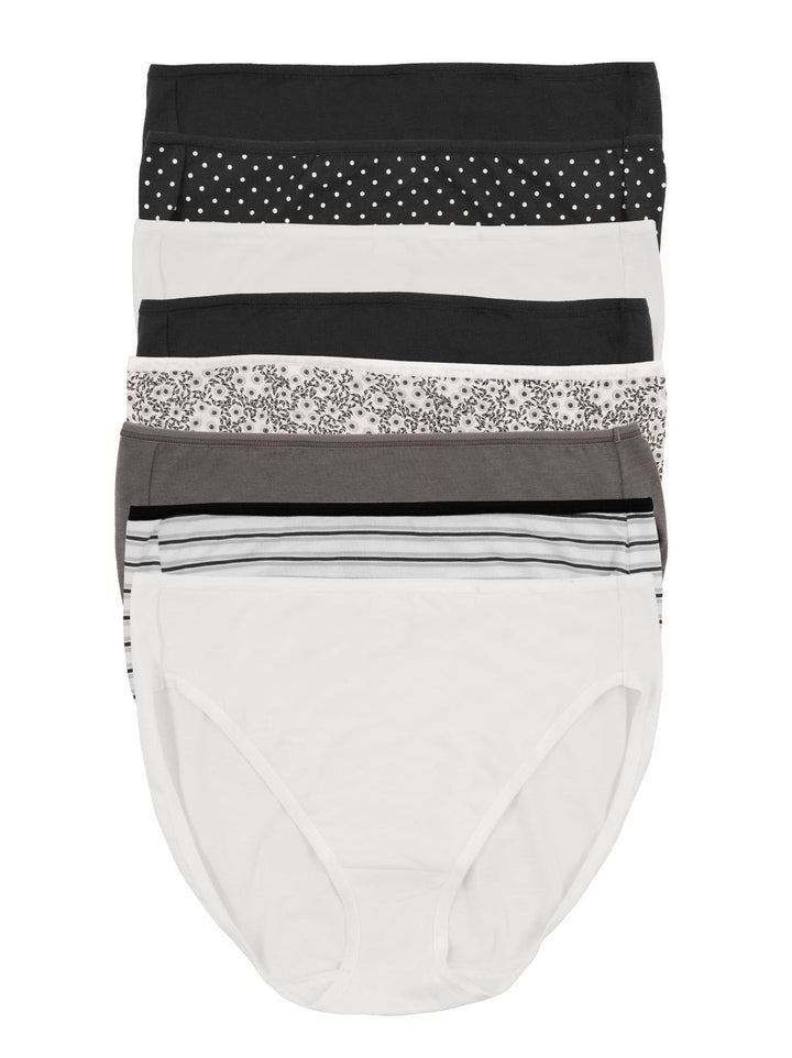 Cotton Modal Full Coverage Hi Cut 8-Pack