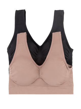 Body Smooth Seamless Wireless Bra 2-Pack