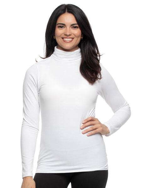 Women's Plus Size Soft Turtleneck Top – Long Sleeve Stretch Knit, Sizes XL To 7X - View #2