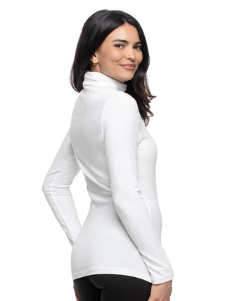 Long Sleeve Cotton Modal Turtleneck