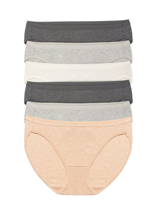 Organic Cotton Stretch Bikini 6-Pack