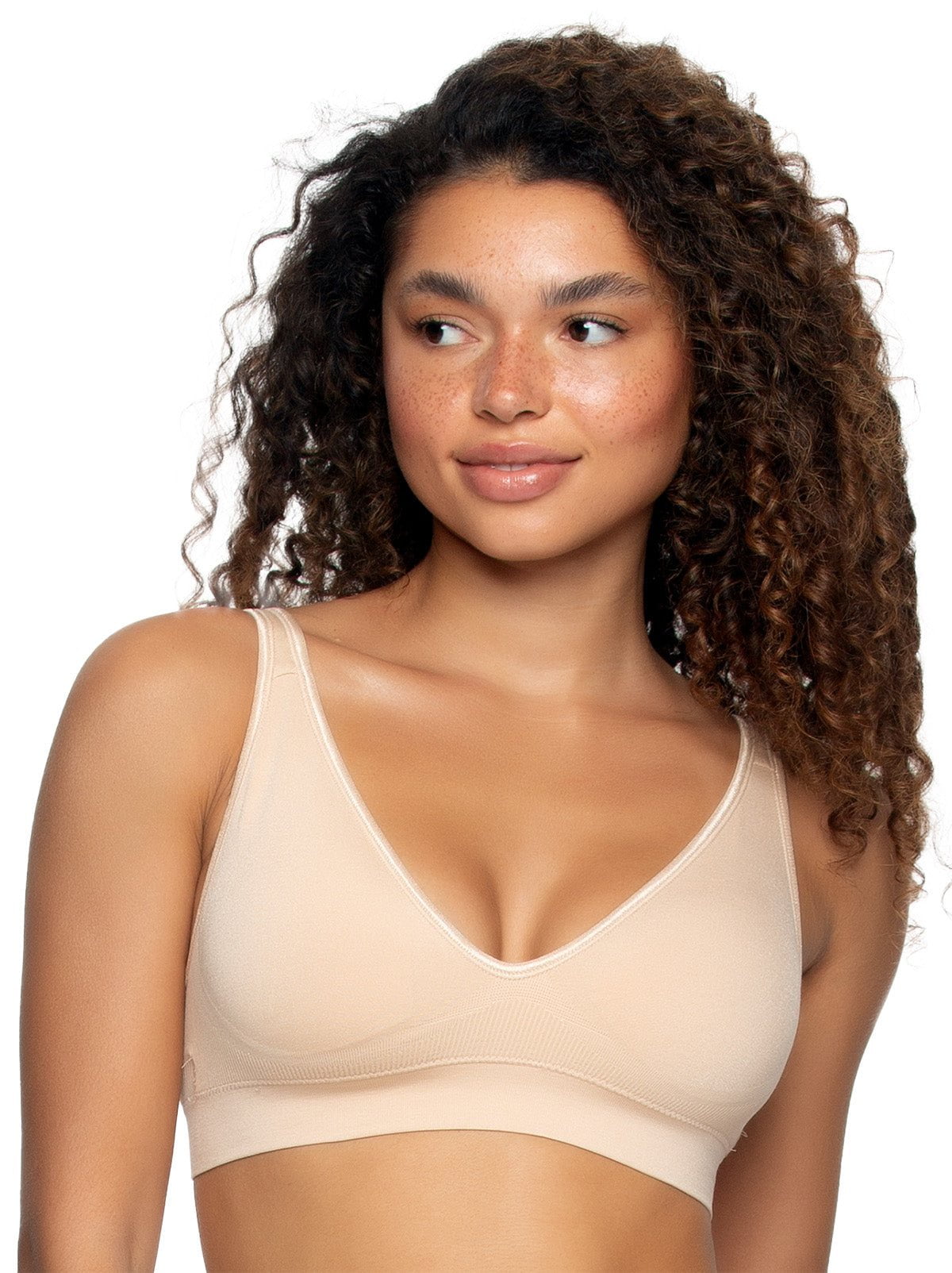 Women Santoni Seamless Brassiere Comfortable Top Wirefree Low Back Unlined  Sexy Backless Bralette Wireless Bra - China Bra and Underwear price
