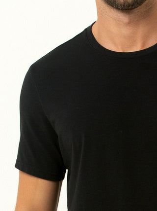 Single Stitch Cotton Modal Crew Neck T-Shirt 3-Pack
