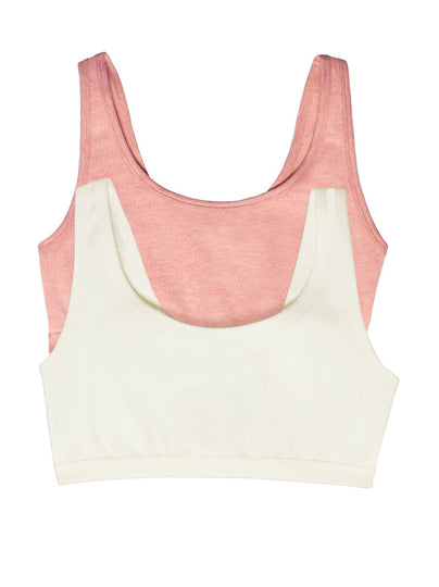 Organic Cotton Stretch Bralette 2-Pack