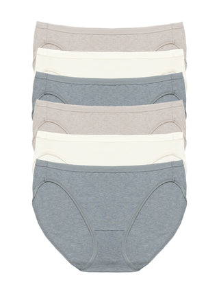 Organic Cotton Stretch Bikini 6-Pack