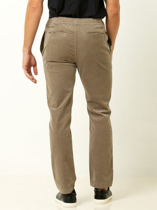 Single Stitch Drawstring Corduroy Pants