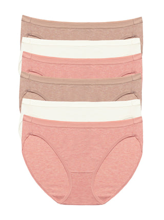 Organic Cotton Stretch Bikini 6-Pack