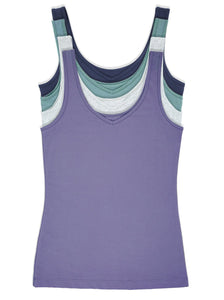 Cotton Modal Reversible Tank Top 4-Pack