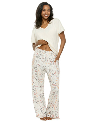 Josephine V-Neck T-Shirt and Pant Pajama Set
