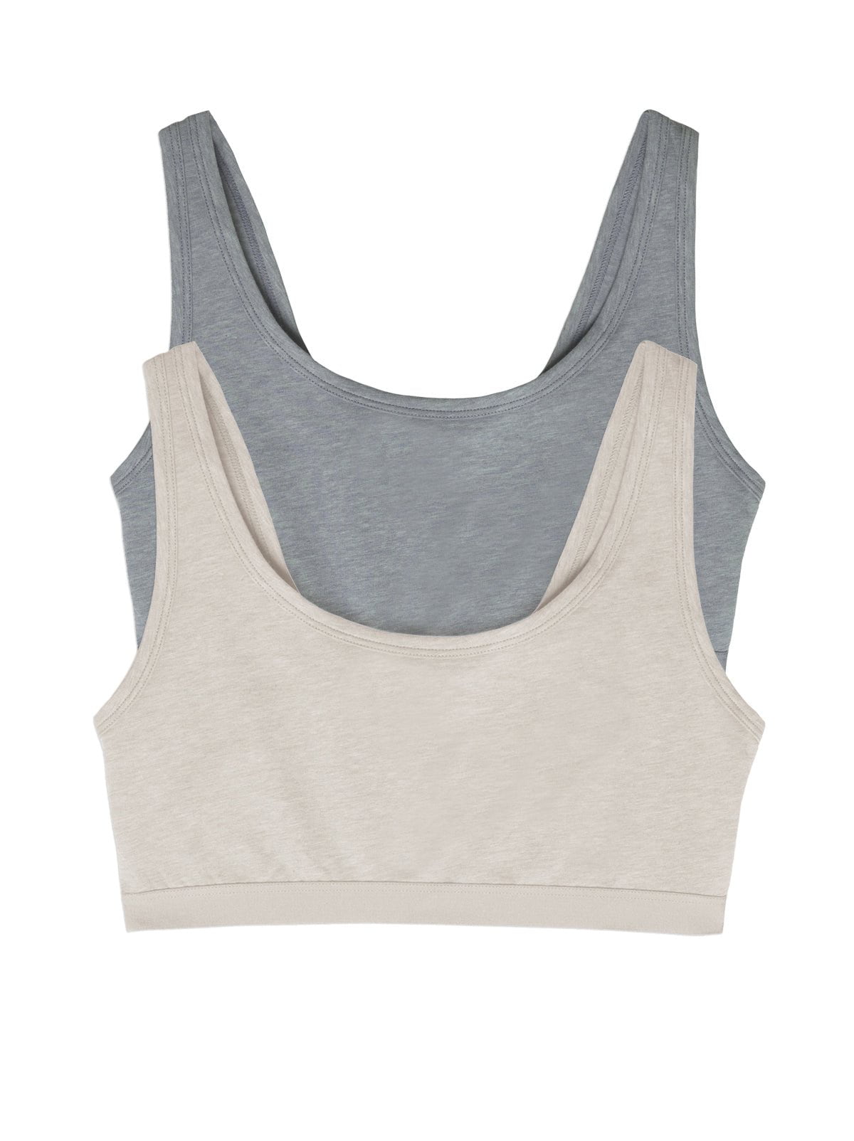 Organic Cotton Stretch Bralette 2-Pack