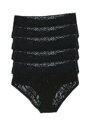 Signature Stretch Lace Low Rise Hipster 5-Pack