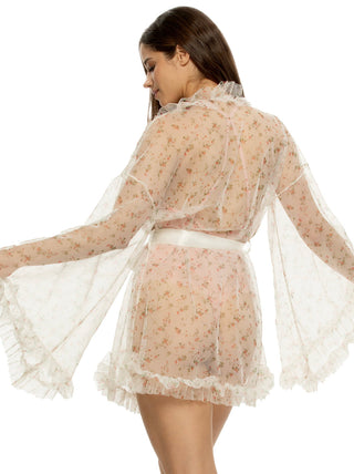 Veil Luxe Tulle Ruffle Robe
