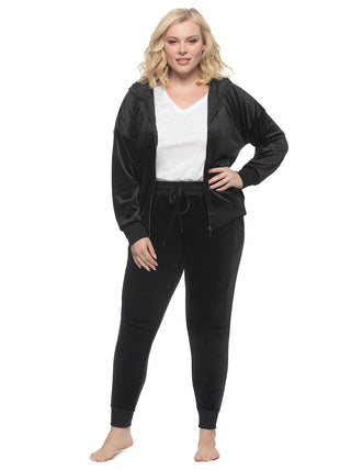 Luxe Velour Zip Hoodie and Jogger Set