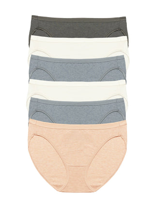 Organic Cotton Stretch Bikini 6-Pack