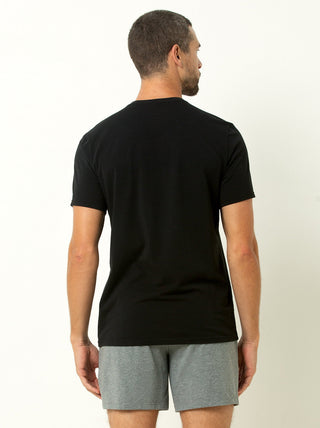 Single Stitch Cotton Modal Crew Neck T-Shirt 3-Pack