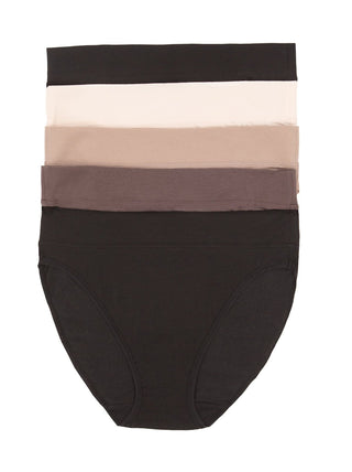 Pima Cotton Hi-Cut Underwear 5-Pack