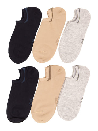 Super No-Show Socks W/ Heel Grip 6-Pack