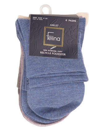 Lightweight Non- Binding Top Anklet Sock 6-Pack