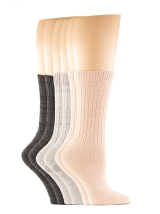 Ribbed Crew Socks 3-Pack