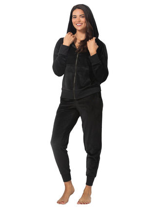 Luxe Velour Zip Hoodie and Jogger Set